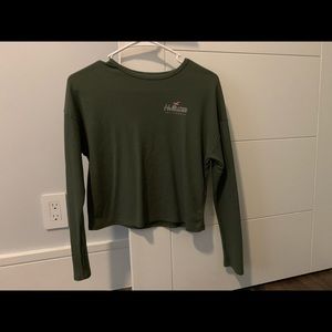 Hollister Croptop Army green and light pink. XS